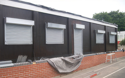 Insulated Variants Galvanised steel insulated roller shutters London & Kent