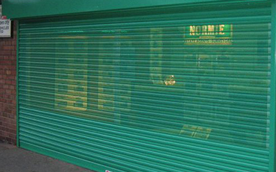 Automation Perforated see through roller shutters London & Kent