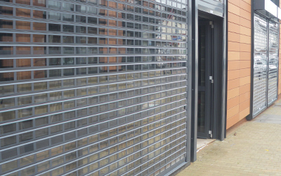 Galvanised Solid & Perforated Shutters Roller shutters perforated London & Kent