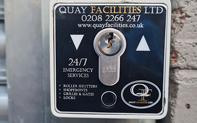 High-Security Locking Systems Secure locking galvanised steel roller shutters London & Kent