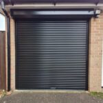 Black garage shutter min London & Kent
