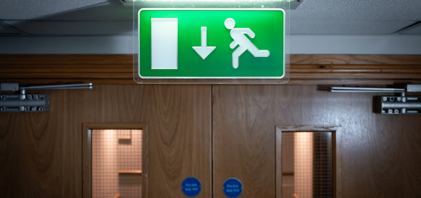 Fire-rated doors in schools