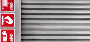 Fire rated roller shutter door w850 h400 London & Kent
