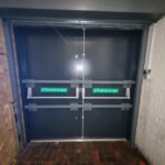 Black fire door installation min London & Kent